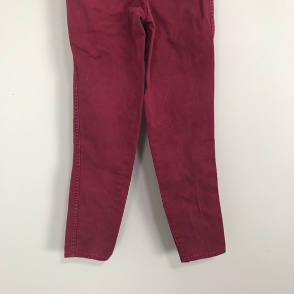 SOLD- Vintage High-Waisted Red Jeans - Picture 8 of 10